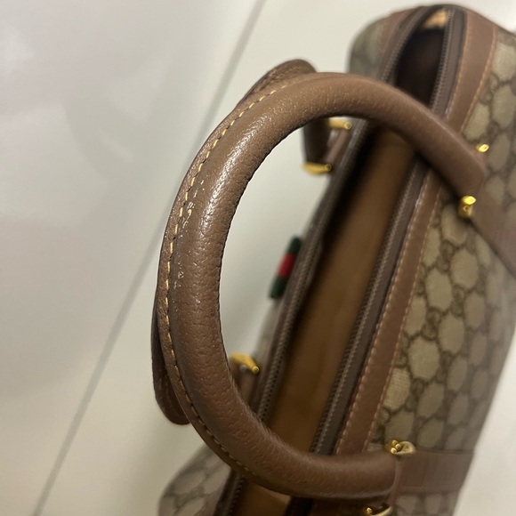 GUCCI GG Sherry Line Supreme Canvas Boston Bag - Picture 6 of 16